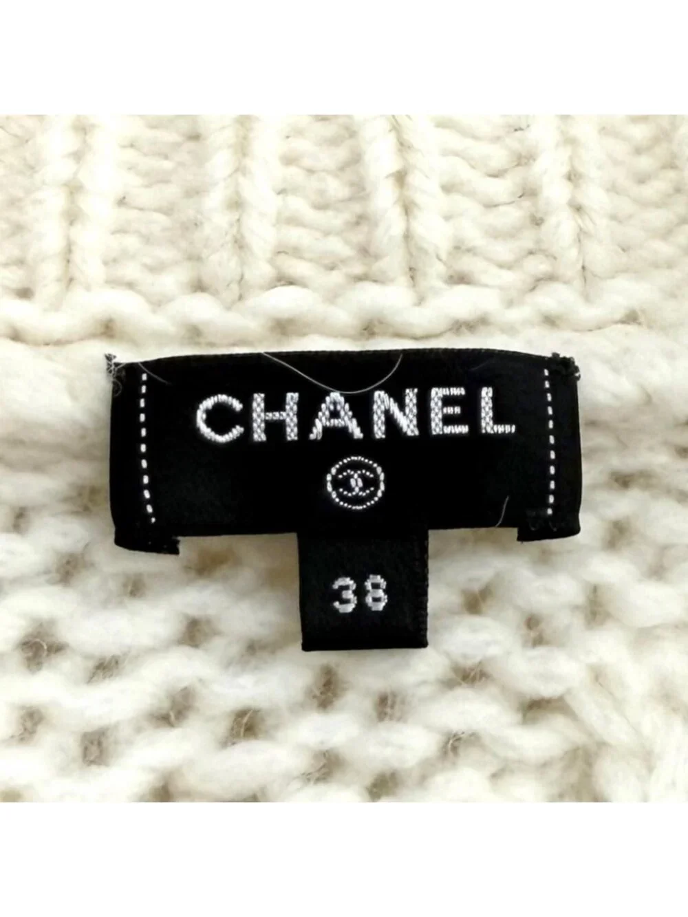 Chanel Wool Alpaca Blend Heart CC Logo Button Rhinestone Sera Color Cardigan 38
